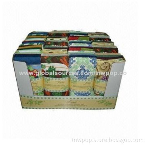 PDQ display paper box, strong/Eco-friendly/suitable for candle, customized size and design
